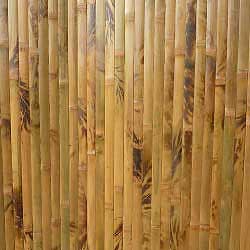 Бамбуковые обои коричневые с рисунком 150 см